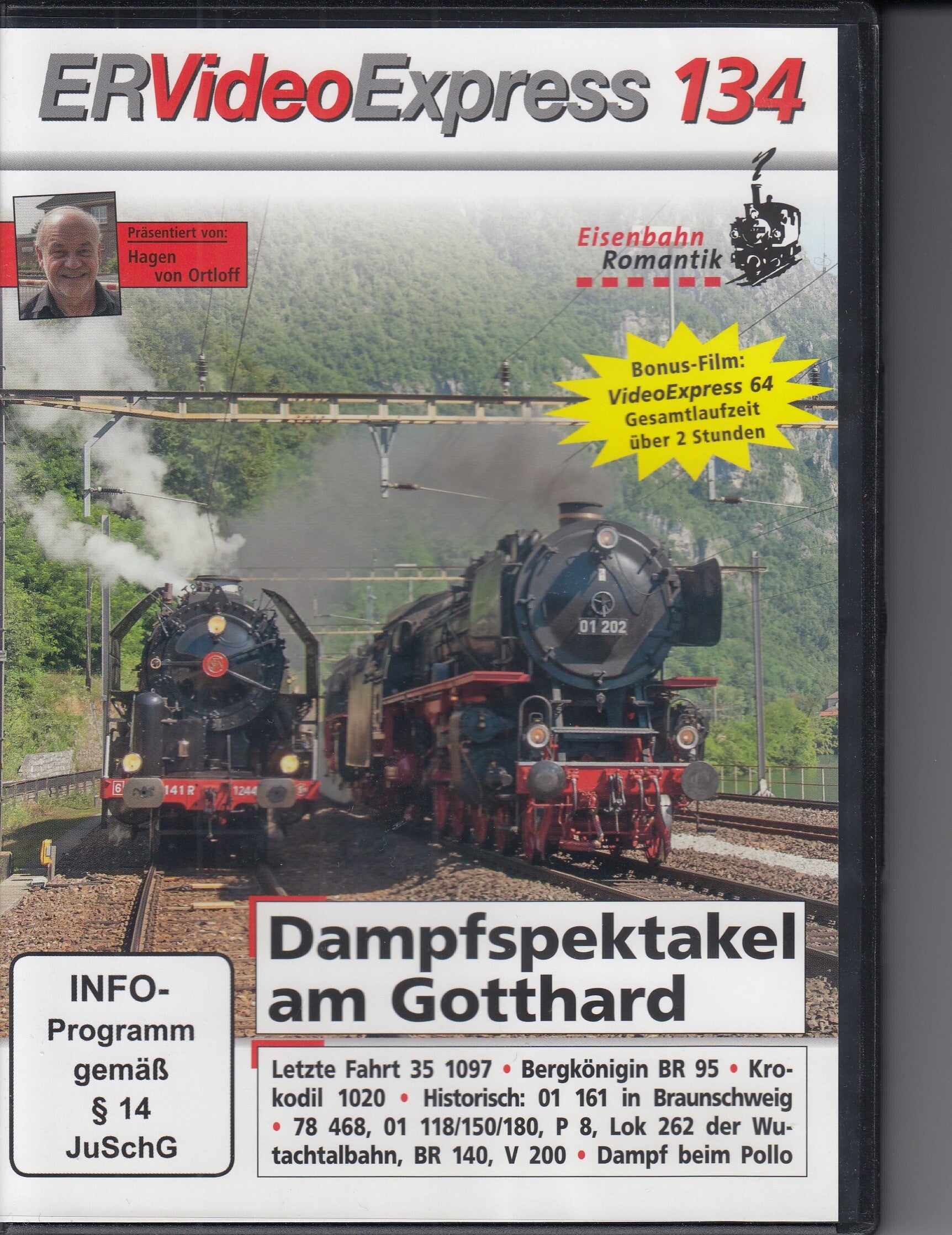 Eisenbahn Romantik Videoexpress 134 DVD FSK 0