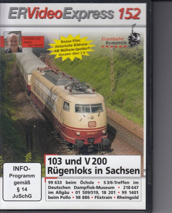 Eisenbahn Romantik Videoexpress 152 DVD FSK 0