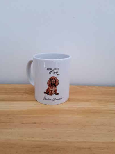 Copper Cocker spaniel mug