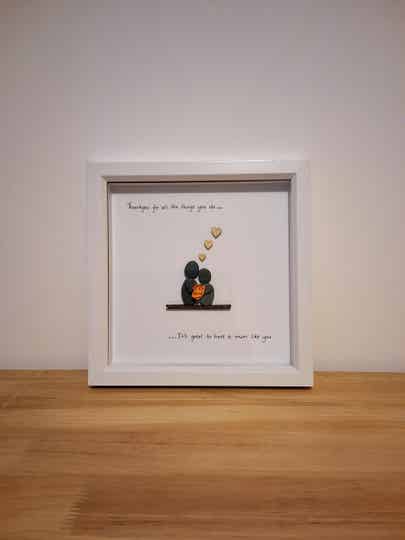Thankyou mum pebble art
