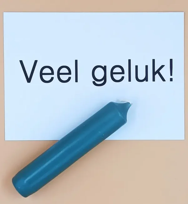 Wenskaarsje Veel geluk!