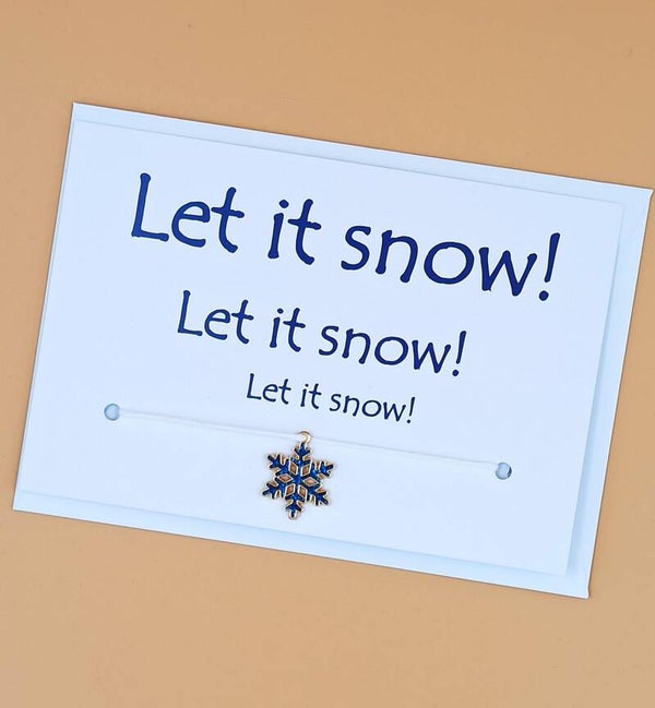 Kerstkaart Let it snow!