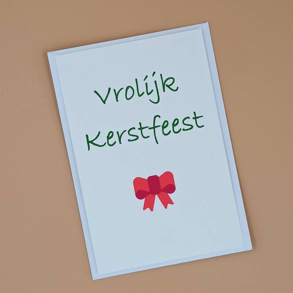 Kerstkaart Vrolijk Kerstfeest