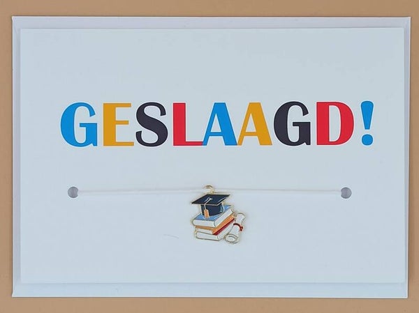 Vrolijkaartje Geslaagd!