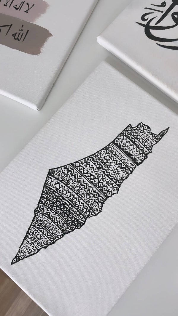 Map of Palestine (Mandala)