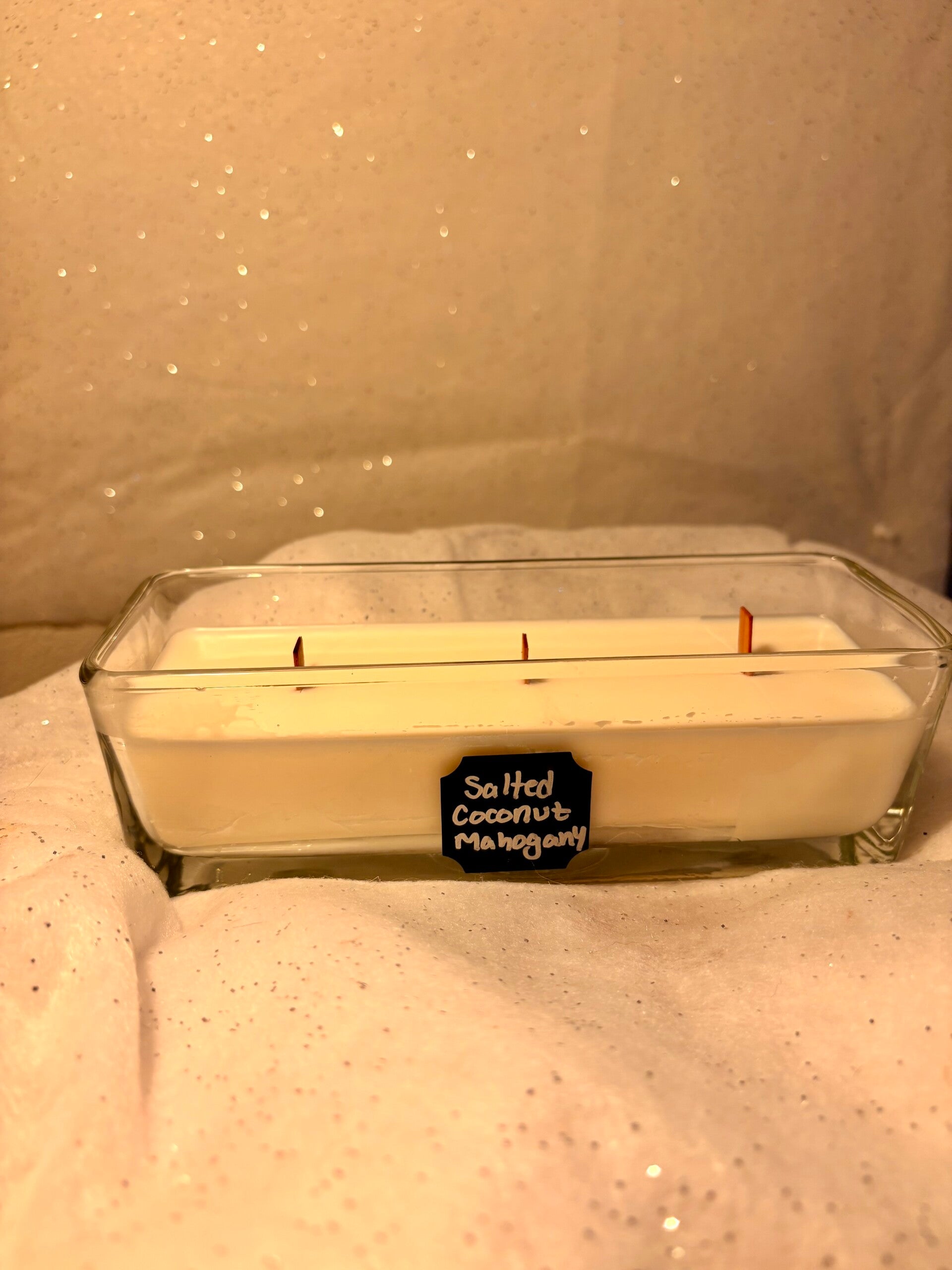 Salted Coconut Mahogany 18 oz 3 wick