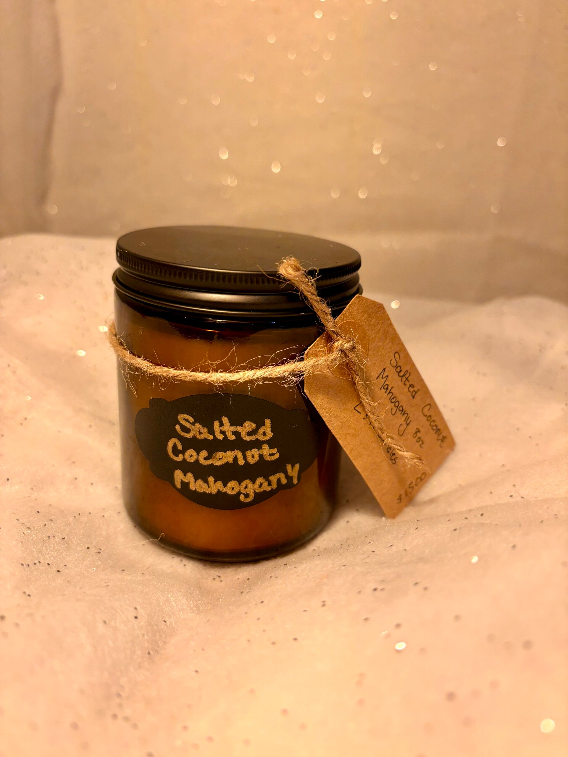 Salted Coconut Mahogany 8oz amber