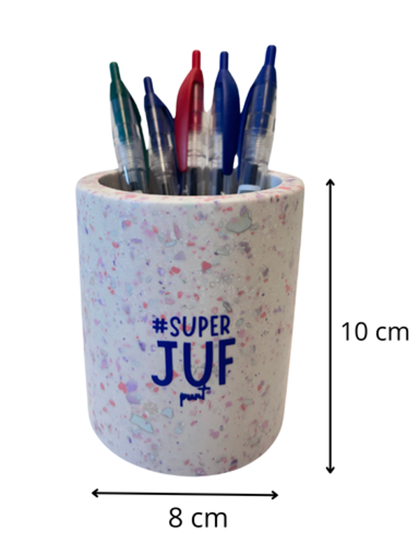 Pennenhouder: Lila, mint en mijn liefste juf