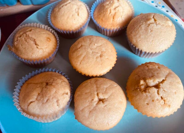 One White chocolate cupcake.