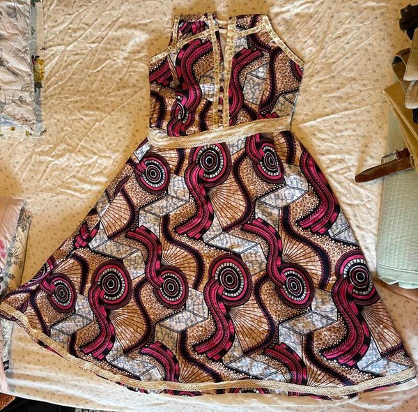 Fully hand stitched summer dress( fully cotton ).