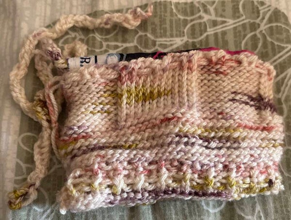 Money pouch (  hand made woolen),( one).