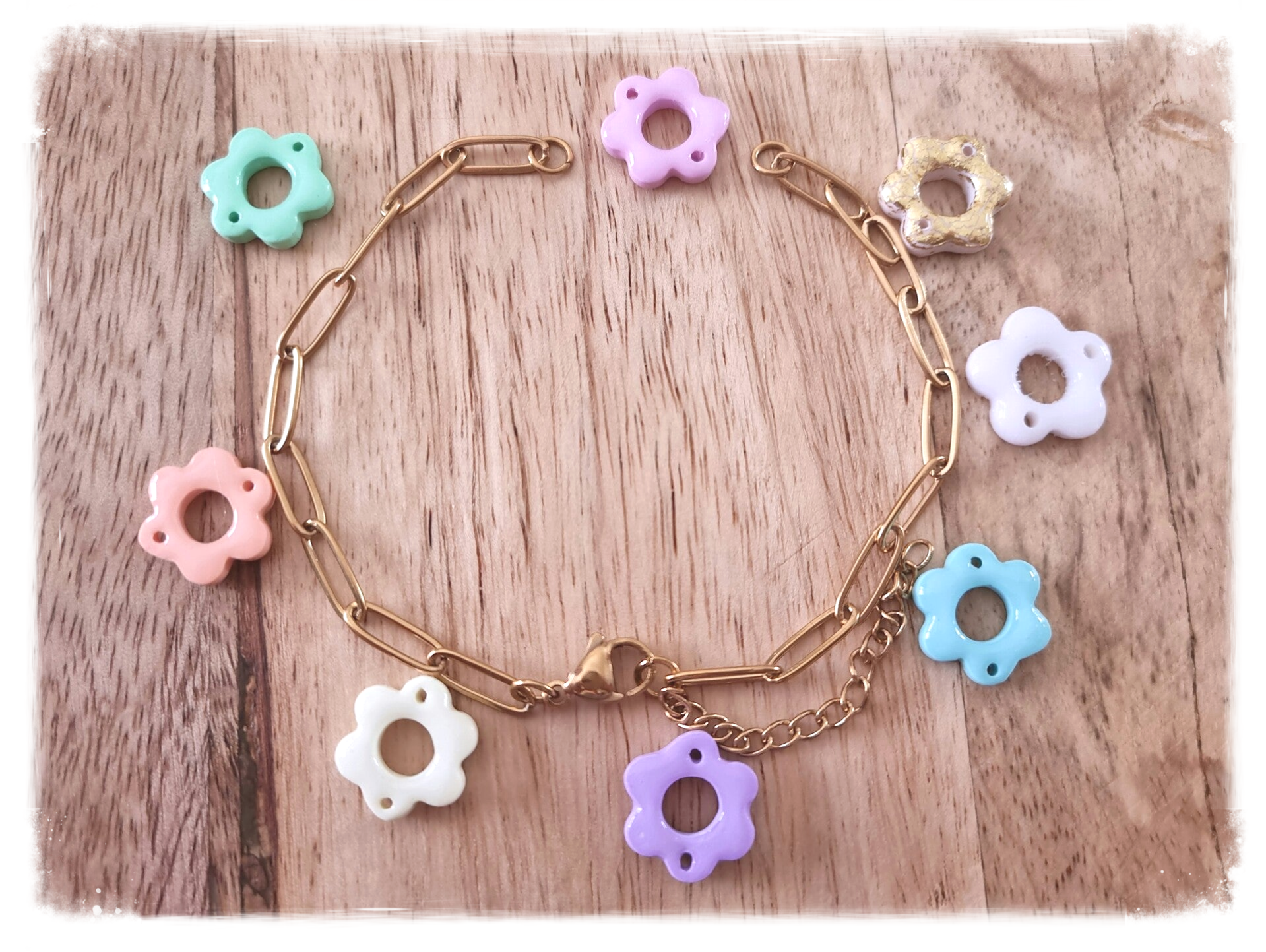 Bracelet mailles chaînes à personnaliser