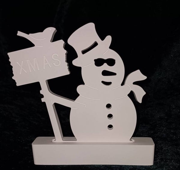 Schneemann mit Halter