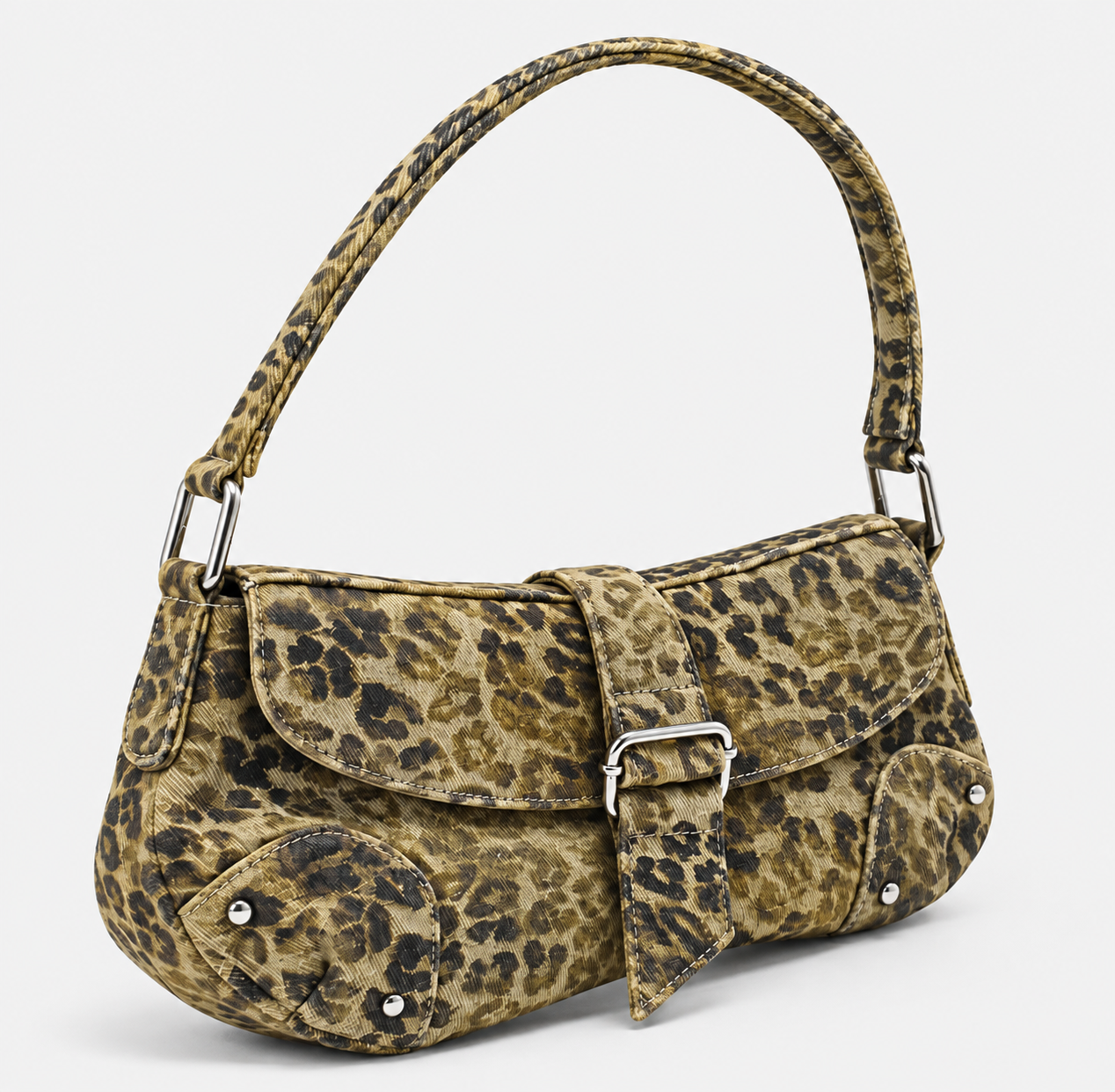 Schoudertas Leopard – Olive
