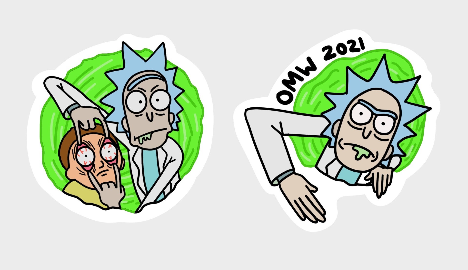 Rick and Morty Duo Sticker Pack