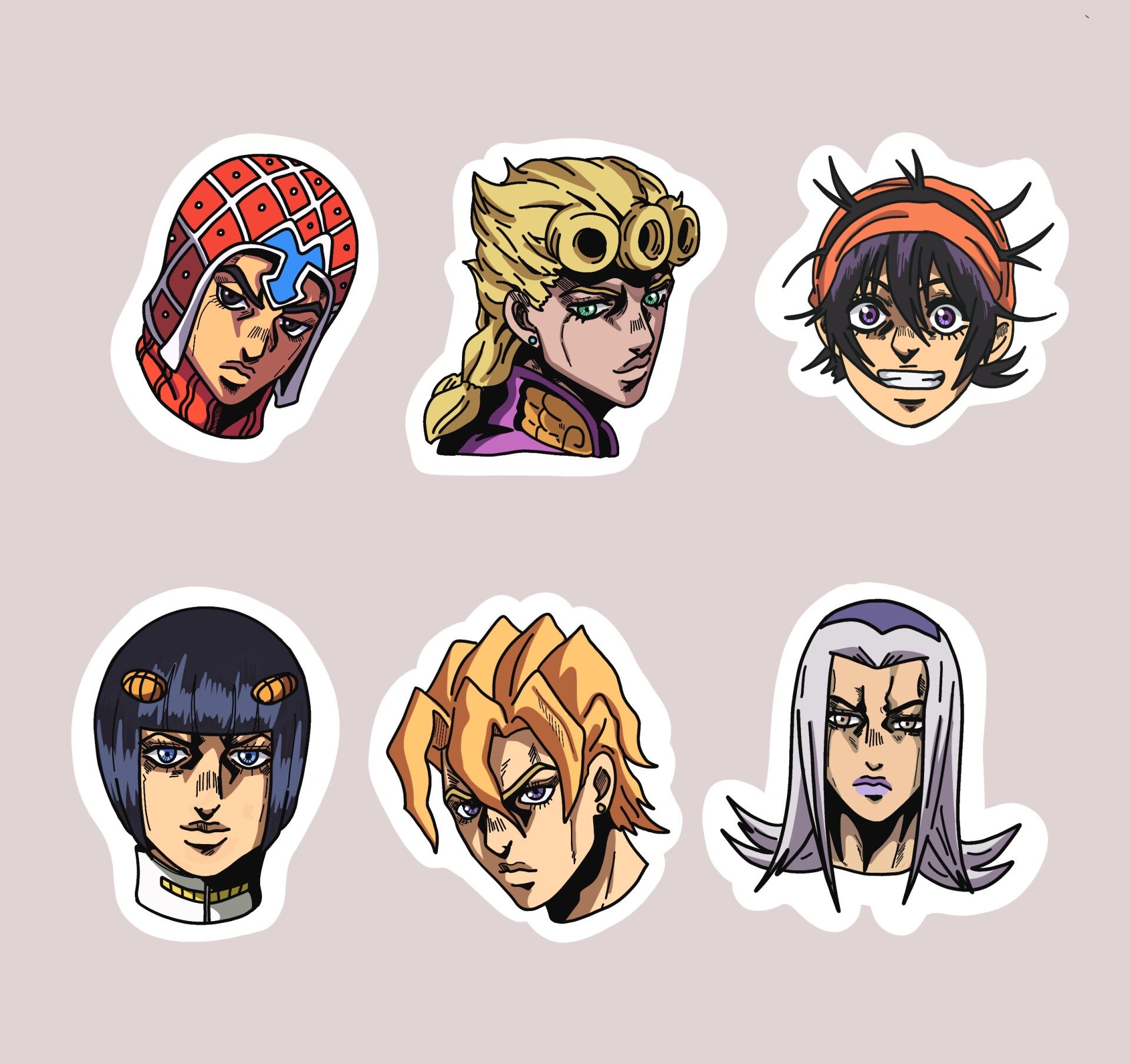JoJo's Golden Wind Sticker Pack