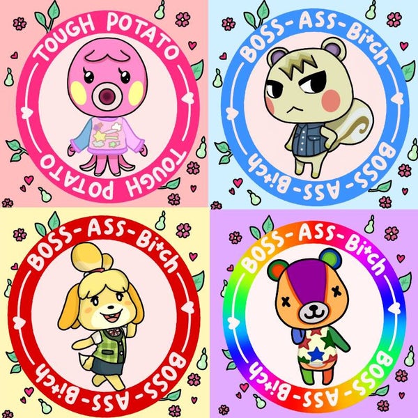 Animal Crossing sticker pack