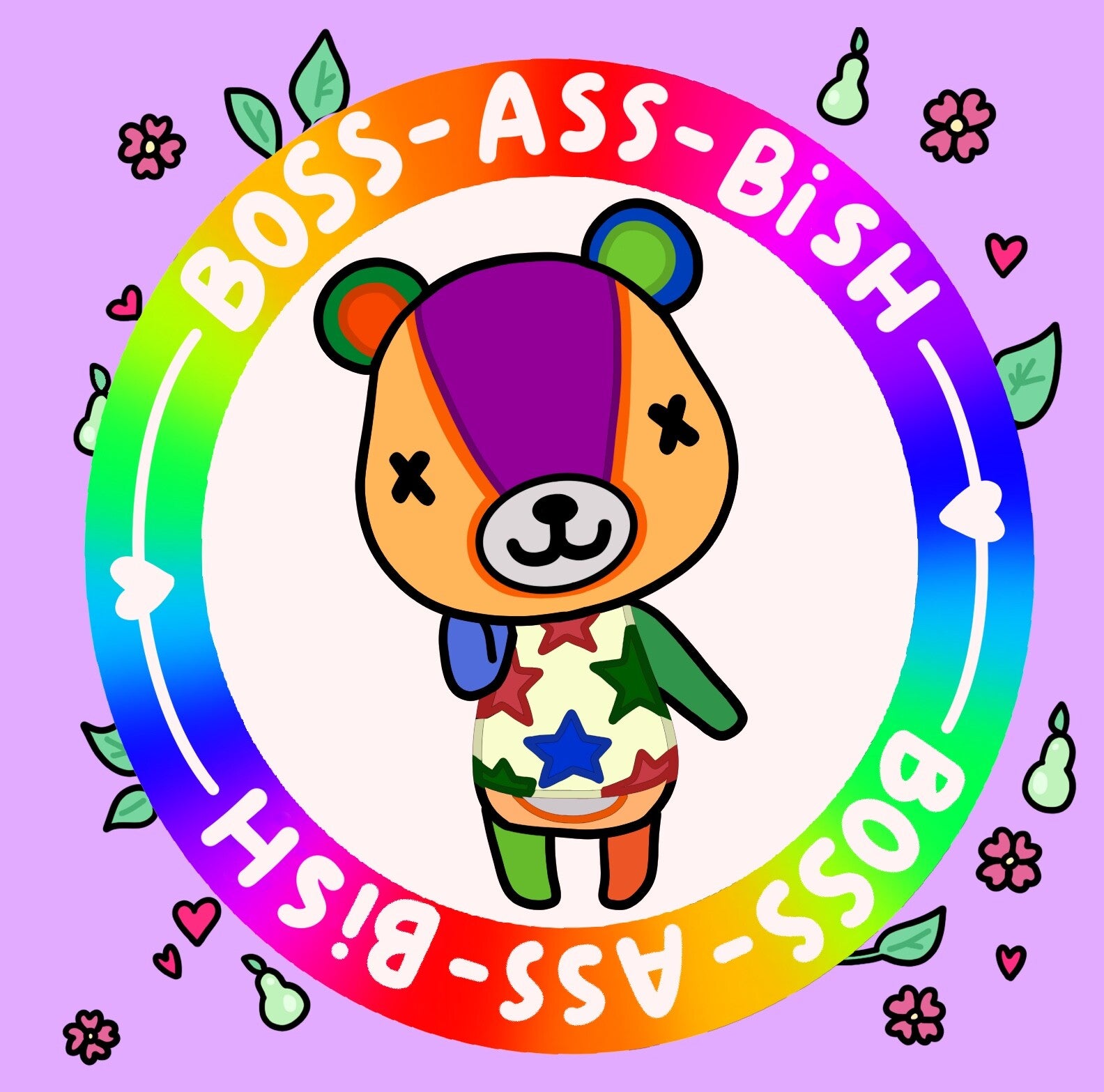 Animal Crossing Stitches Sticker