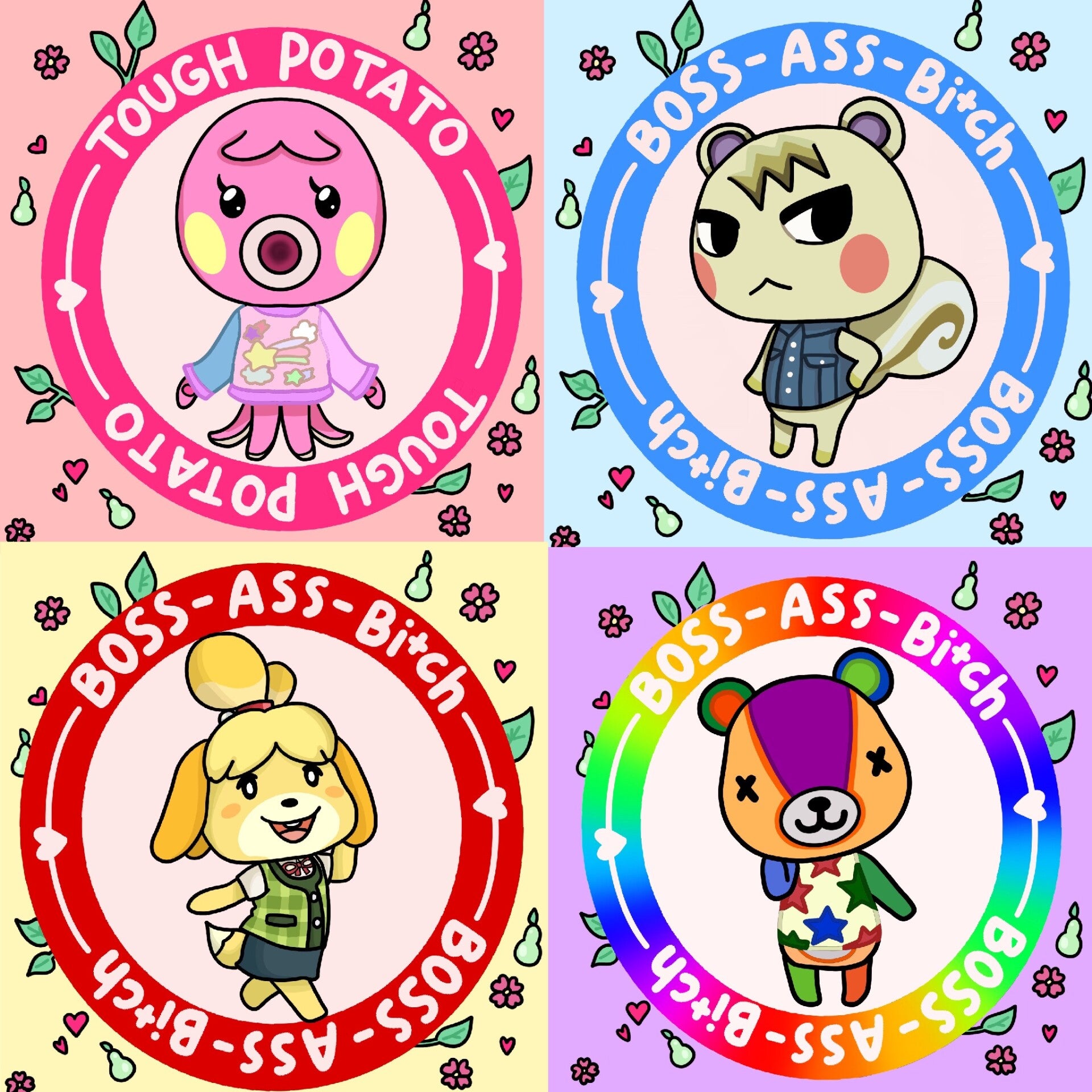 Animal Crossing sticker pack