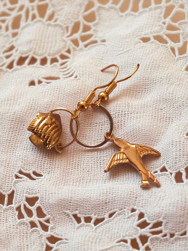 On trend mismatched earrings