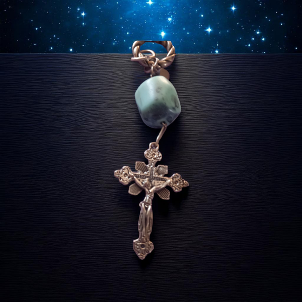 Silver cross pendant