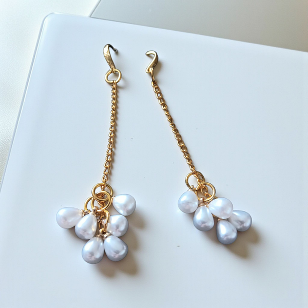 Long dangling earrings