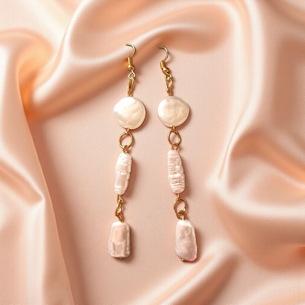 Pearl drop earrings