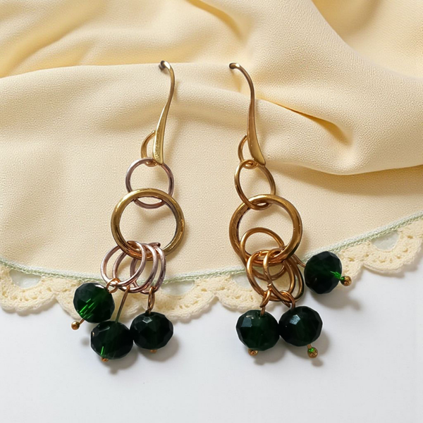 Gold earrings