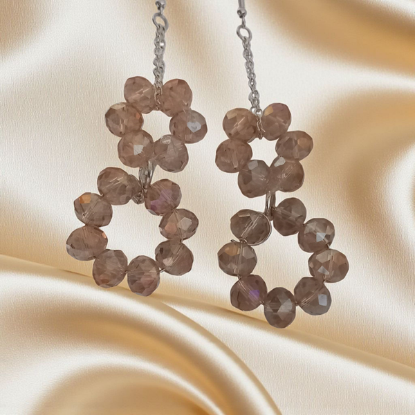 Crystal beaded earrings