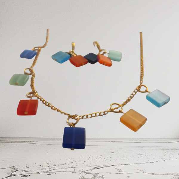 Necklace and earrings