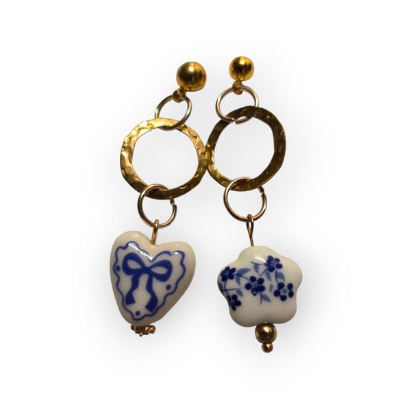China. Beaded earrings