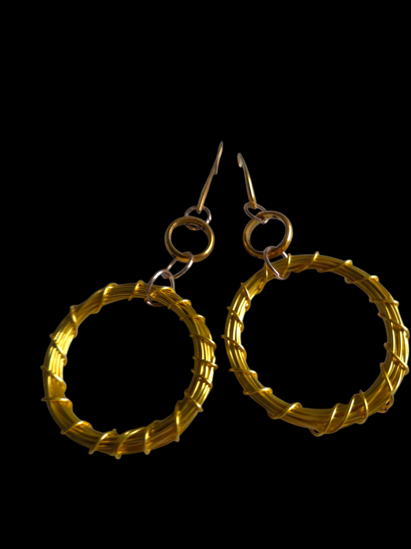 Large hoop earrings