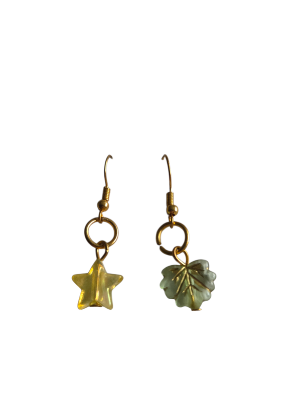 Delicate glass earrings