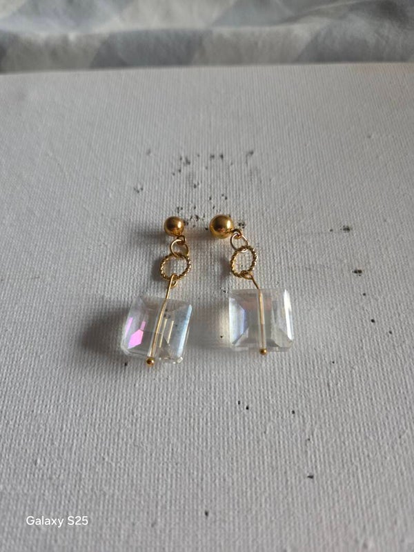 Crystal beaded earrings