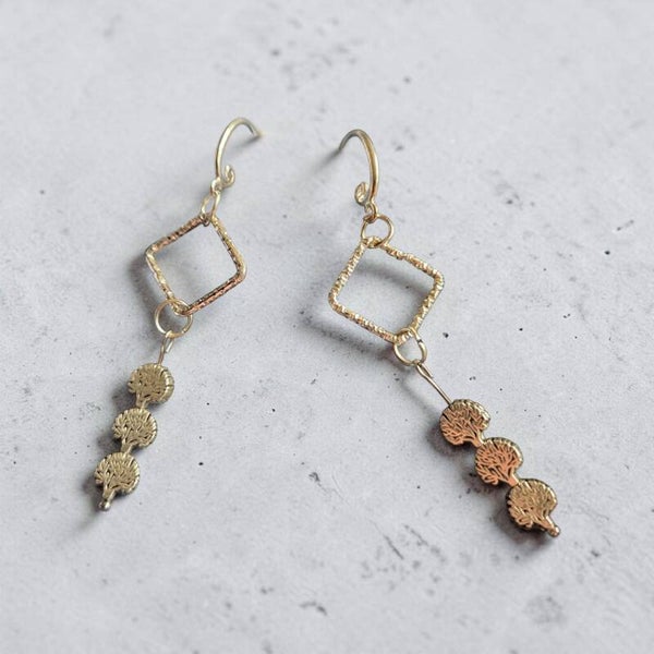 Silver tone earrings
