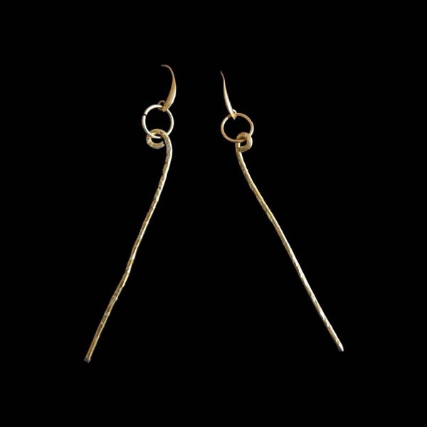 Gold drop earrings