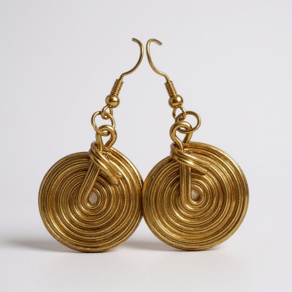 Hand hammered earrings
