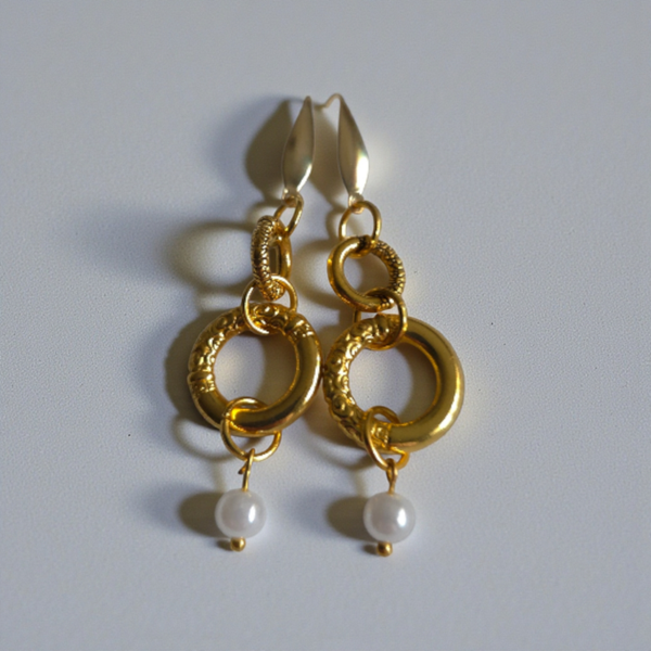 Gold toned earrings