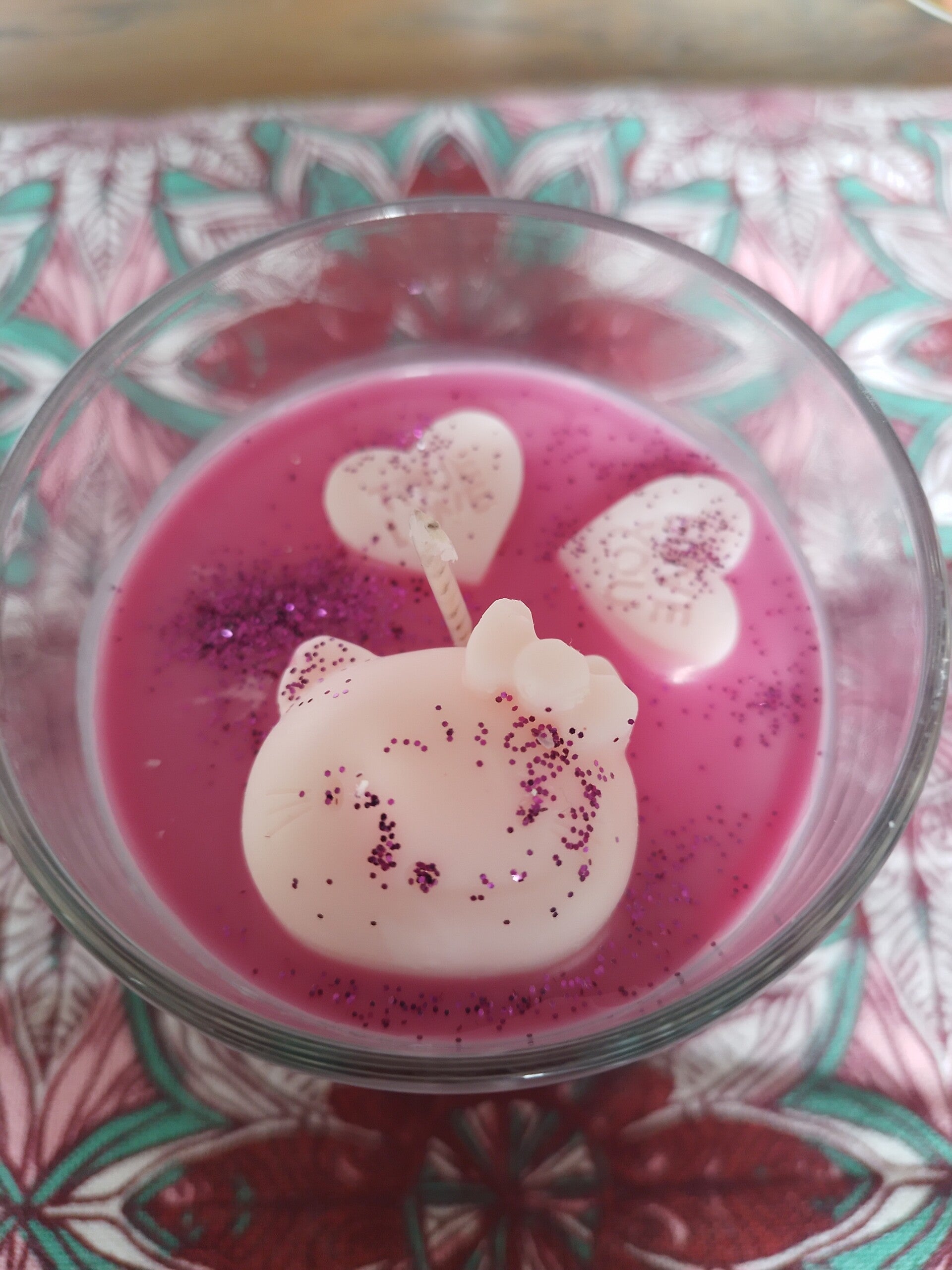 Geurkaars "Kitty’s Roze Droom" – Zoet & Dromerig