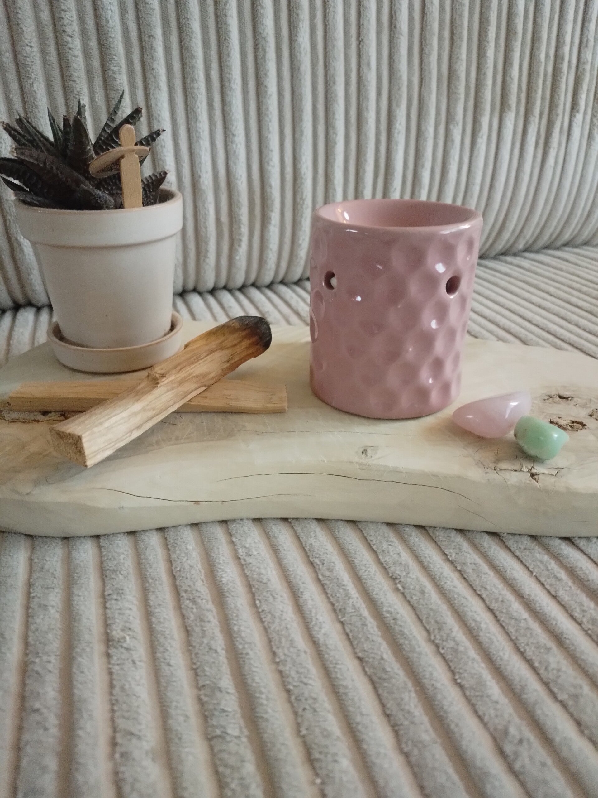 Mini Keramische Geurbrander – Poederroze