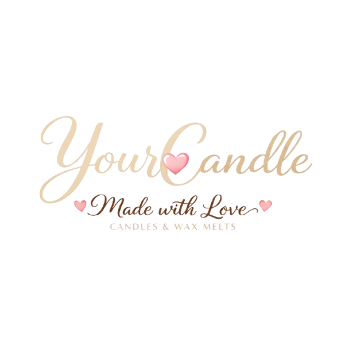 Logo van YourCandle Made with Love, handgemaakte sojakaarsen en wax melts