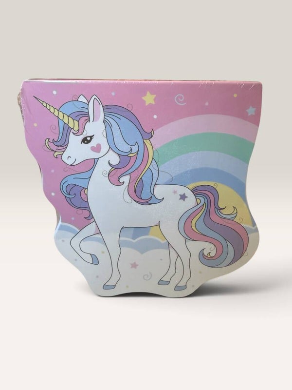 Bunter Einhorn-Block