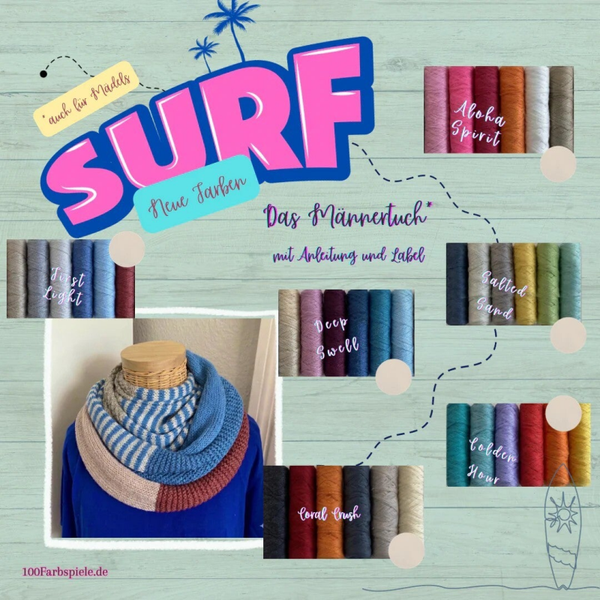 Strickset "Surf" ein Männertuch nicht nur für Männer