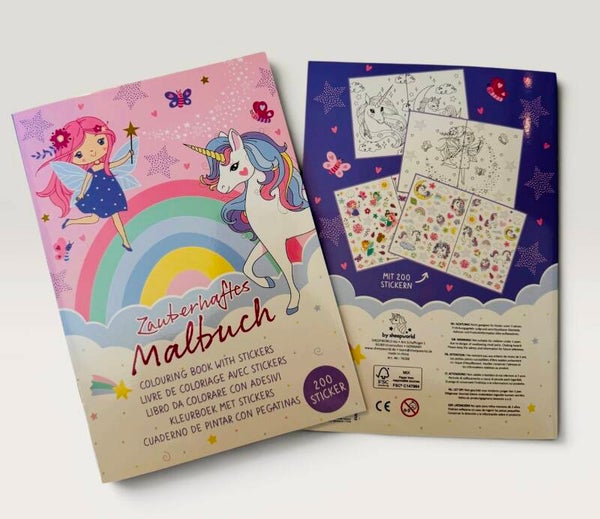 Magisches Malbuch mit 200 Stickern - für kleine Einhorn-Fans