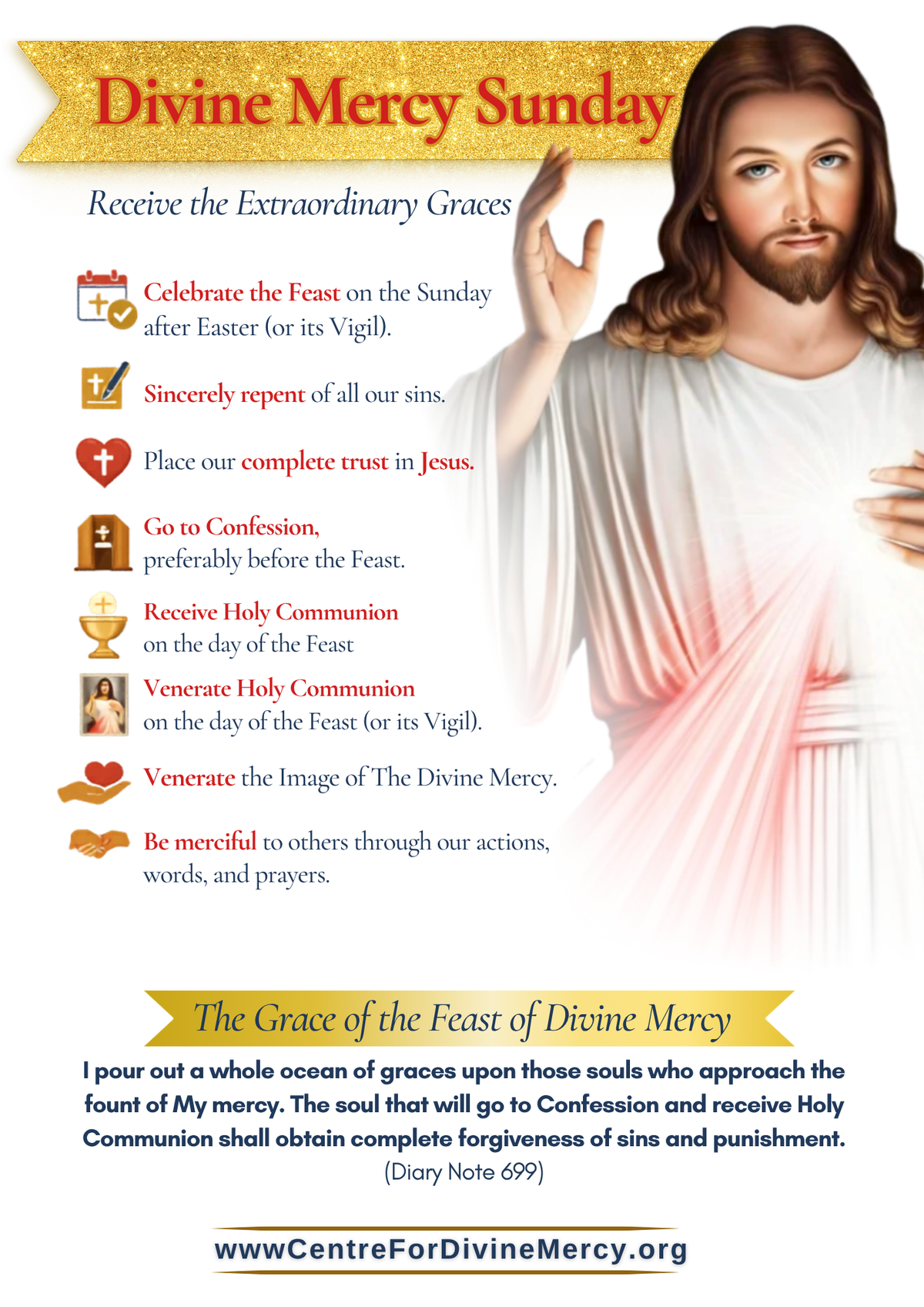 Feast of Divine Mercy / About Divine Mercy / Prayer Ministries | Centre ...