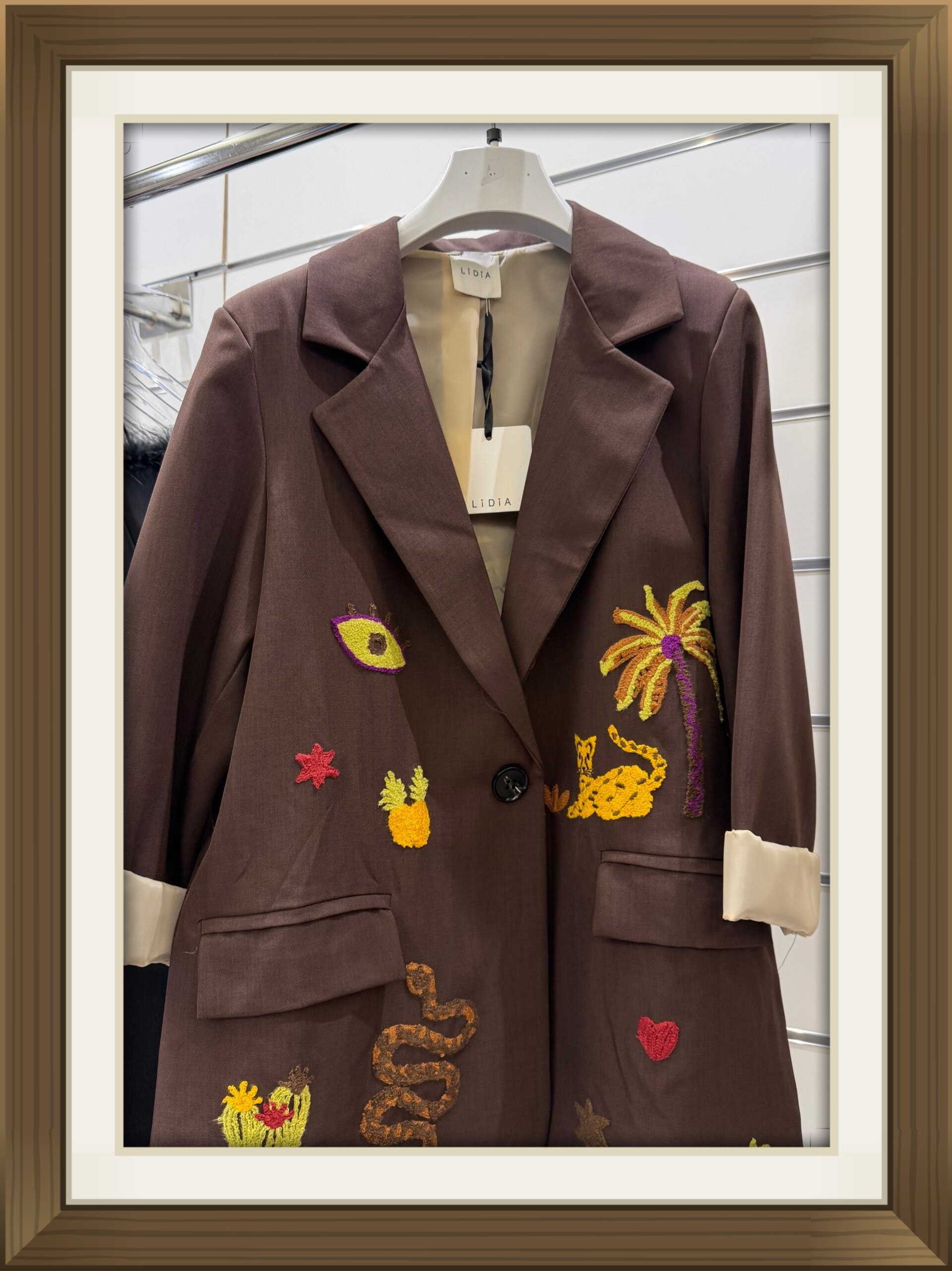 Giacca moro e bordeaux