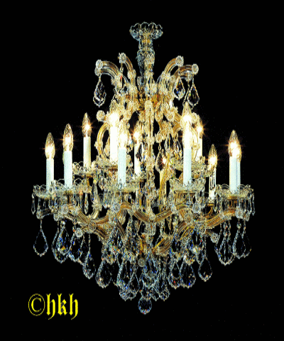 Nr 9 - Maria Theresia kroonluchter 12 arms doorsnede 75cm  N0 1