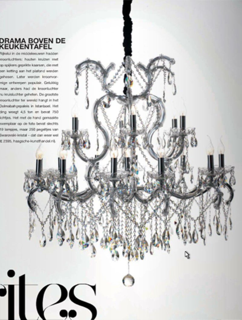 Maria Theresia 18 arms kristallen kroonluster diameter 100cm met ...