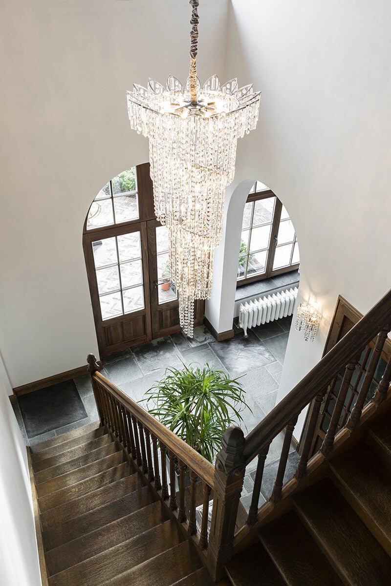 Nr A-4 - Spiraallamp met Swarovski Kristallen No 1