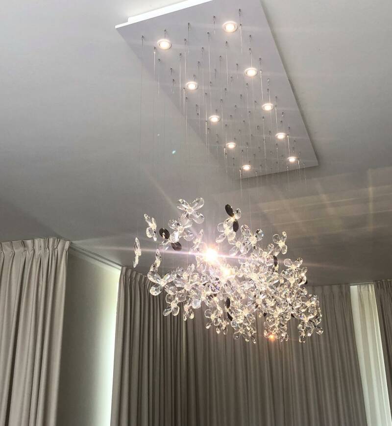Nr A-23  Foating Butterfly Chandelier with Swarovski crystals  no-7